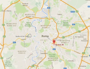 mapa de roma